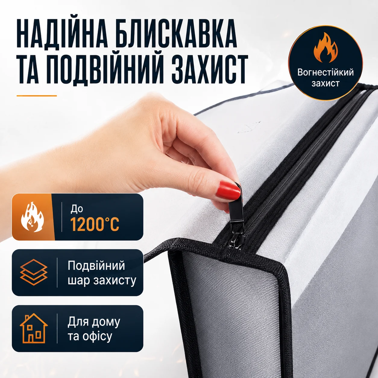 Надійна блискавка і закривання